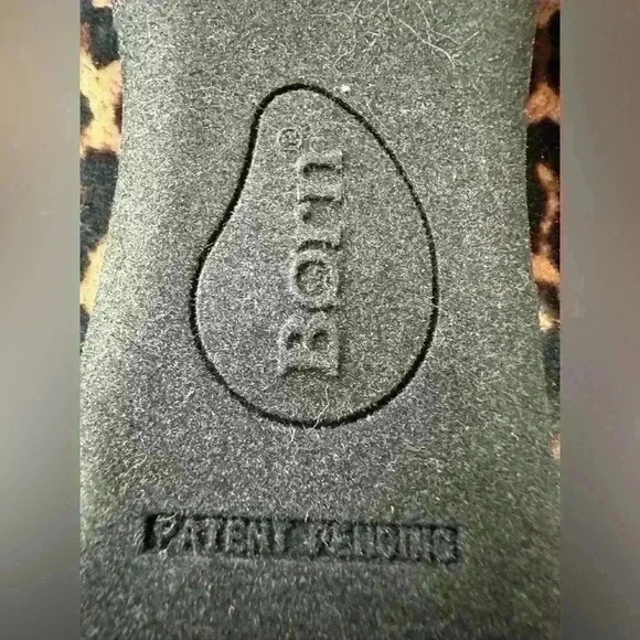 Born Reno Velvet Leopard Print Slip On Ankle Bootie Size 7M - Picture 8 of 11